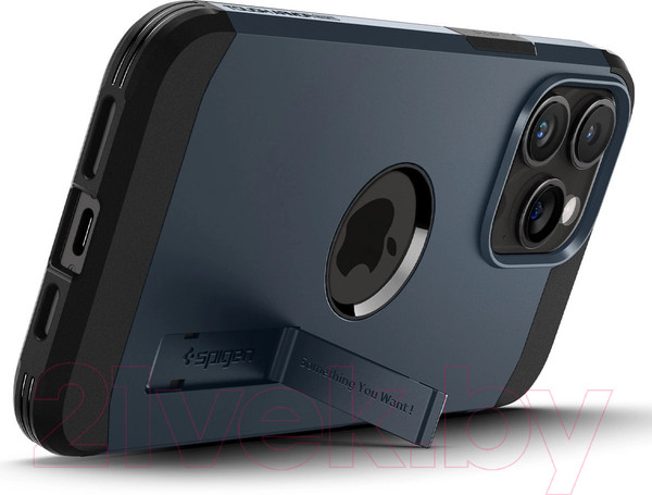 Изображение товара Чехол-накладка Spigen Tough Armor MagFit для iPhone 15 Pro Max / ACS06595 (Metal Slate)