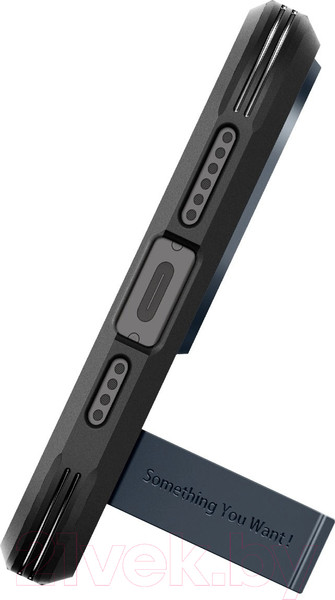 Изображение товара Чехол-накладка Spigen Tough Armor MagFit для iPhone 15 Pro Max / ACS06595 (Metal Slate)