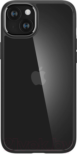 Изображение товара Чехол-накладка Spigen Ultra Hybrid для iPhone 15 / ACS06799 (черный матовый)