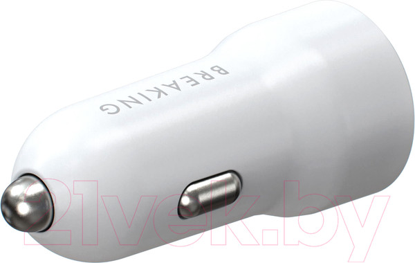 Изображение товара Адаптер питания автомобильный Breaking А02 USB-C / 23179 (белый)