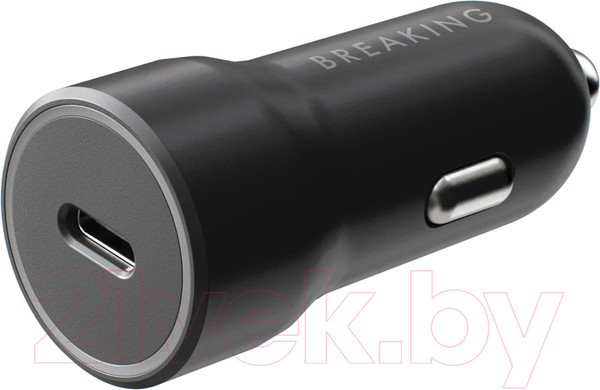 Изображение товара Адаптер питания автомобильный Breaking А02 USB-C / 23180 (черный)