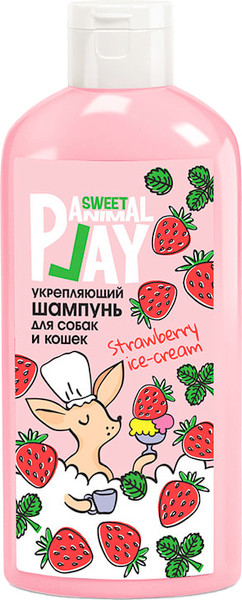 Изображение товара Шампунь для животных ЭкоПром Animal Play Sweet Клубничное мороженое AP05-00920 (300мл)