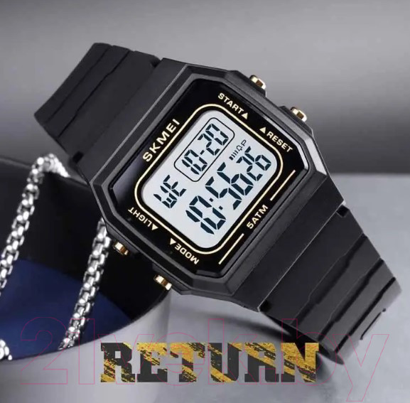 Изображение товара Часы наручные мужские Skmei 1683 (черный/золото)
