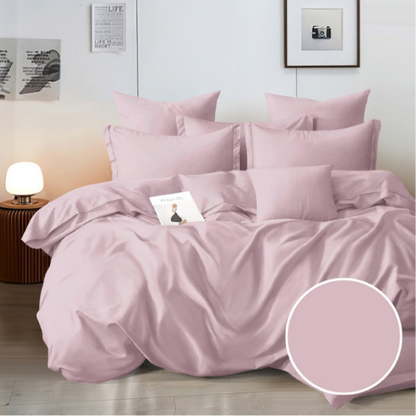 Изображение товара Комплект постельного белья Alleri Перкаль Elite 1.5сп (дымчатая роза)