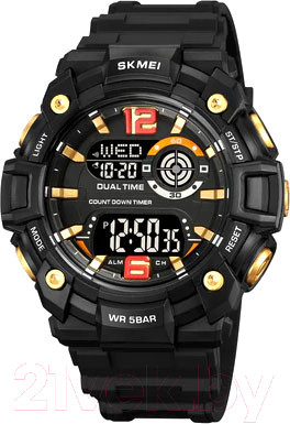 Изображение товара Часы наручные мужские Skmei 2018 (золото/черный)