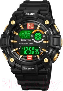 Изображение товара Часы наручные мужские Skmei 2018 (золото/черный)