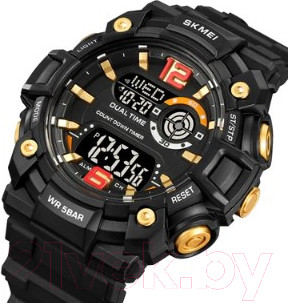 Изображение товара Часы наручные мужские Skmei 2018 (золото/черный)