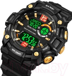 Изображение товара Часы наручные мужские Skmei 2018 (золото/черный)