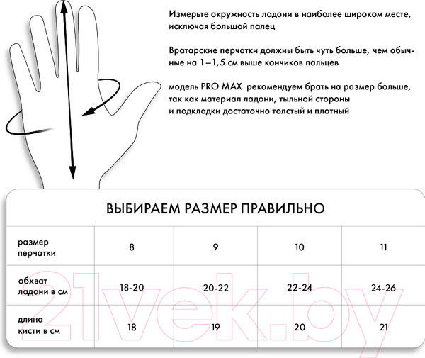 Изображение товара Перчатки вратарские Torres Pro Max FG0523202-9 (размер 9)