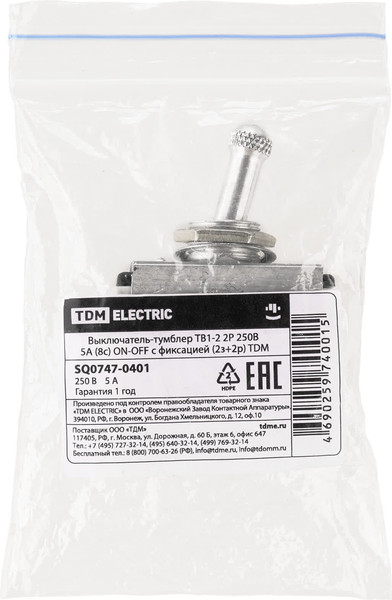 Изображение товара Переключатель TDM SQ0747-0401