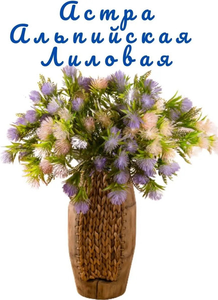Изображение товара Искусственные цветы Merry Bear Home Decor Астра Альпийская / EGB3121056 (лиловый)