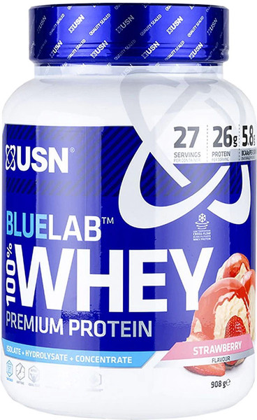 Изображение товара Протеин USN Blue Lab Whey (908гр, клубника)