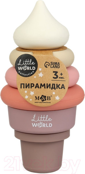 Изображение товара Развивающий игровой набор Mum&Baby Пирамидка. Мороженка / 9912633