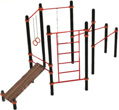 Изображение товара Спортивный комплекс уличный Dinamika ZSO-001937