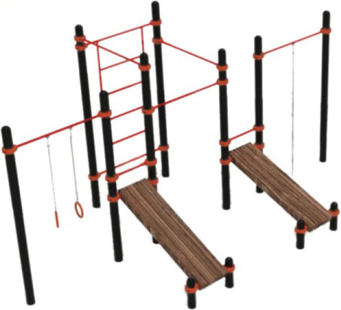 Изображение товара Спортивный комплекс уличный Dinamika ZSO-001942