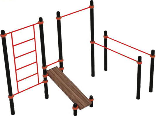 Изображение товара Спортивный комплекс уличный Dinamika ZSO-001950