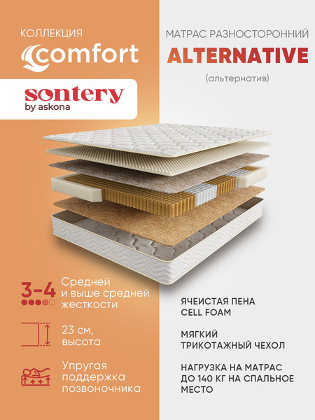 Изображение товара Матрас Askona Comfort Alternative 200x200