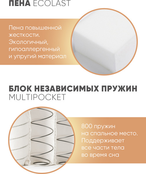 Изображение товара Матрас Askona Comfort Support 140x190