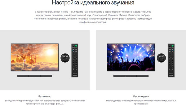 Изображение товара Звуковая панель (саундбар) Sony HTS40R.RU3 (черный)