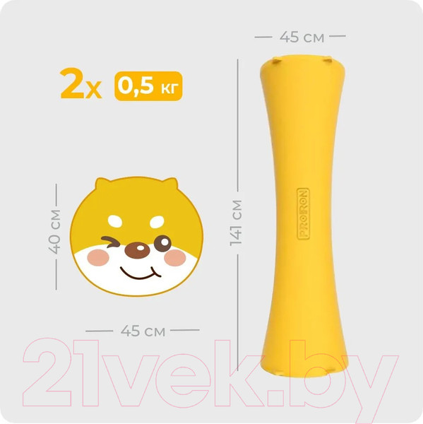 Изображение товара Набор гантелей Proiron Силиконовые / Г2005СИ (2шт)