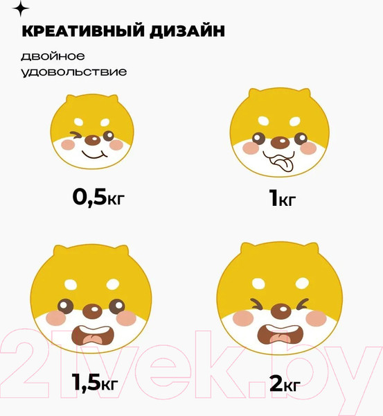 Изображение товара Набор гантелей Proiron Силиконовые / Г2005СИ (2шт)