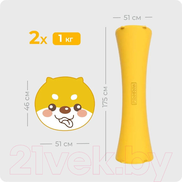 Изображение товара Набор гантелей Proiron Силиконовые / Г2010СИ (2шт)