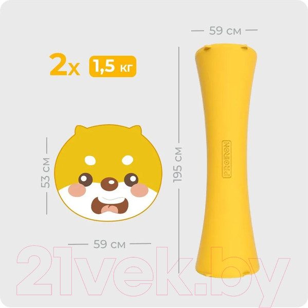 Изображение товара Набор гантелей Proiron Силиконовые / Г2015СИ (2шт)