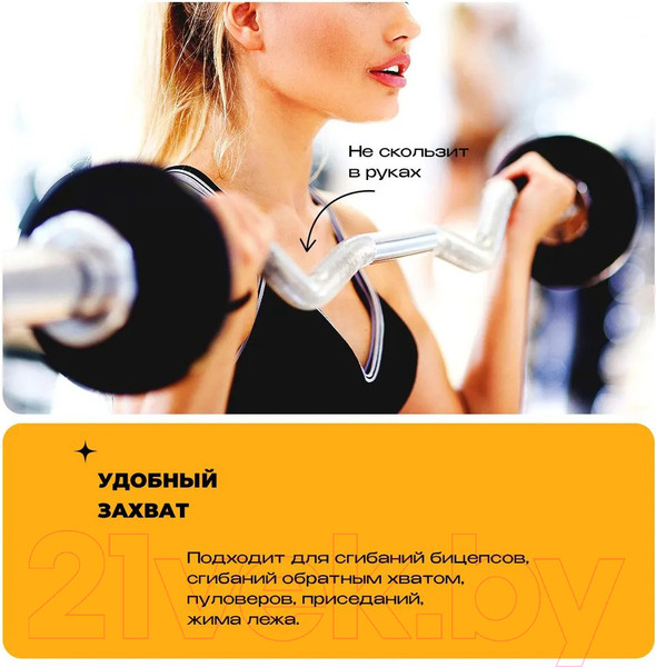 Изображение товара Гриф для штанги Proiron EZ-образный / ГР112025Е