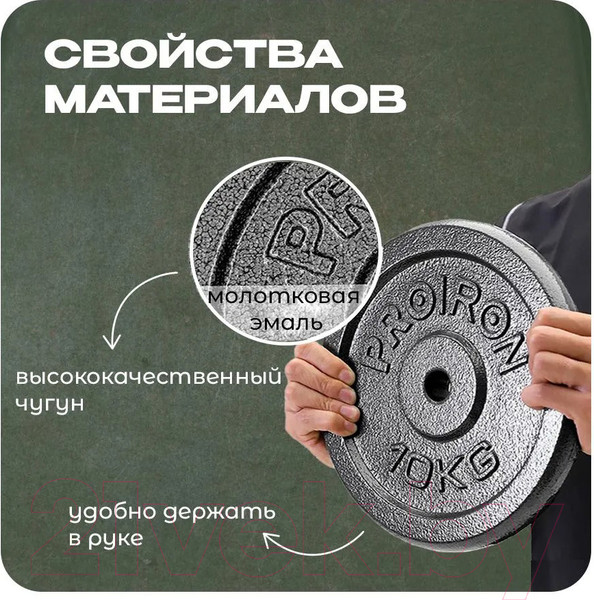 Изображение товара Набор дисков для штанги Proiron НЧД4125 (4шт)