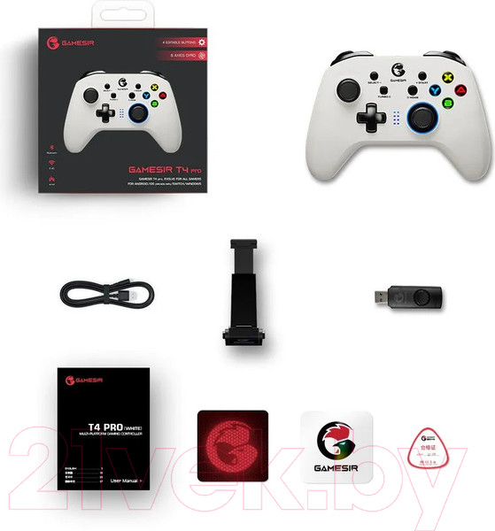 Изображение товара Геймпад Gamesir T4 Pro (белый)