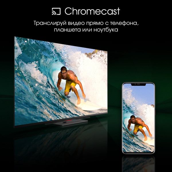 Изображение товара Телевизор Digma 55" Pro 55 UHD 55C Google TV Frameless (OLED, черный)