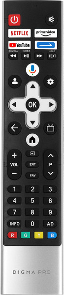 Изображение товара Телевизор Digma 65" Pro 65 QLED 65L Google TV Frameless (черный/серебристый)