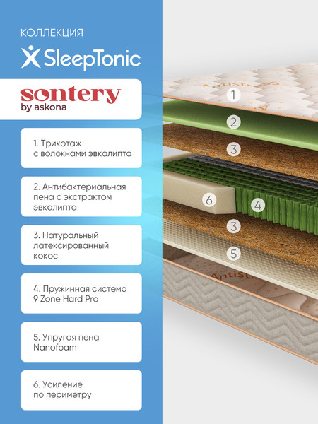 Изображение товара Матрас Askona Sleep Tonic Lotos 200x200