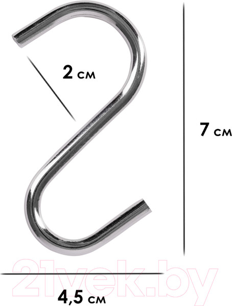 Изображение товара Набор крючков для рейлинга Pomi d'Oro Railing / P280531 (5шт)