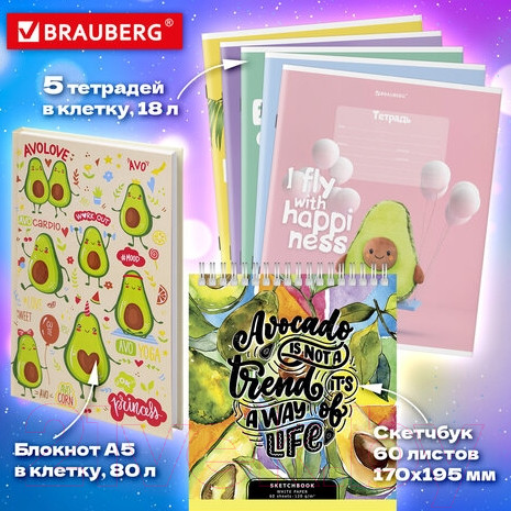 Изображение товара Набор канцелярский Brauberg Подарочный / 880951 (43 предмета)