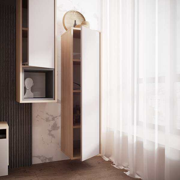 Изображение товара Шкаф навесной Аквилон Рэя №8 (туя светлый/кашемир)