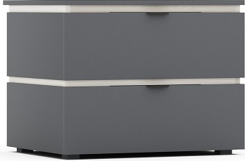 Изображение товара Прикроватная тумба Мебель-КМК Ривьера КМК 0970.18 (ясень снежный 463/графит)
