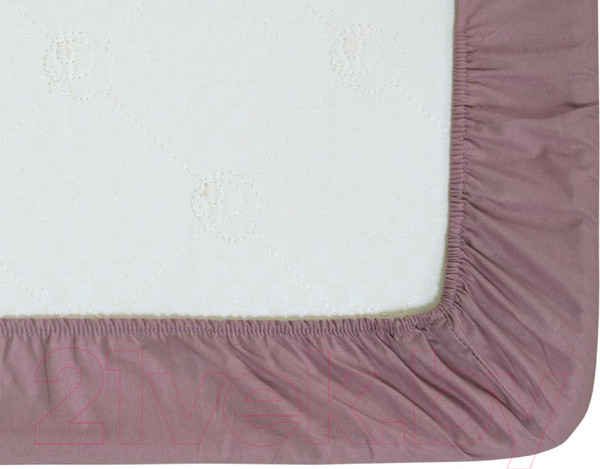 Изображение товара Простыня АртПостель Дымчатая роза на резинке 981 (90x200)