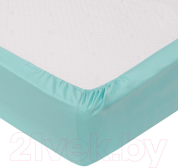 Изображение товара Простыня АртПостель Ментоловый на резинке 982 (120x200)