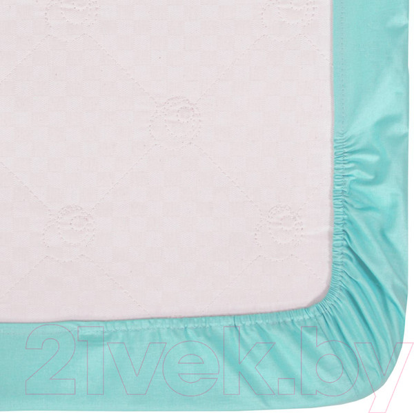 Изображение товара Простыня АртПостель Ментоловый на резинке 982 (120x200)