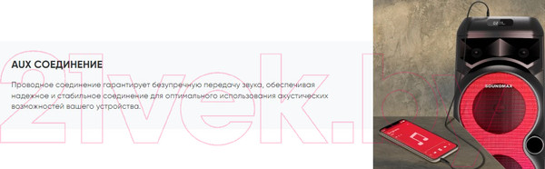 Изображение товара Портативная колонка SoundMax SM-MS4102 (черный)