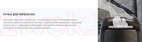 Изображение товара Портативная колонка SoundMax SM-MS4103 (черный)