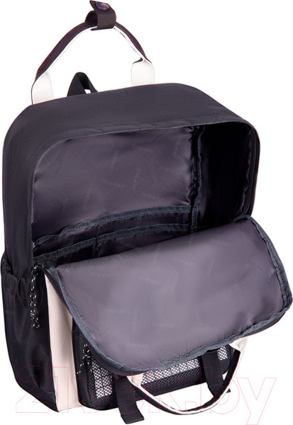 Изображение товара Школьный рюкзак Heikki Combo + сумка-шоппер/косметичка/пенал / 272565 (белый/черный)