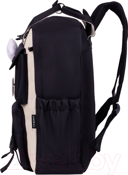 Изображение товара Школьный рюкзак Heikki Combo + сумка-шоппер/косметичка/пенал / 272565 (белый/черный)