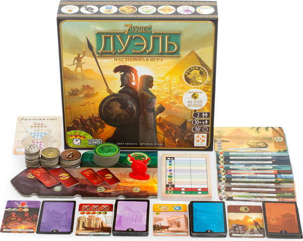 Изображение товара Настольная игра Стиль Жизни 7 Чудес. Дуэль - локализация / 924853