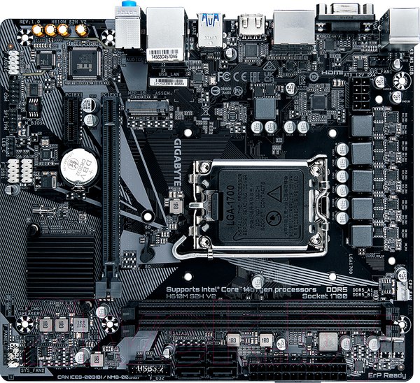 Изображение товара Материнская плата Gigabyte H610M S2H V2