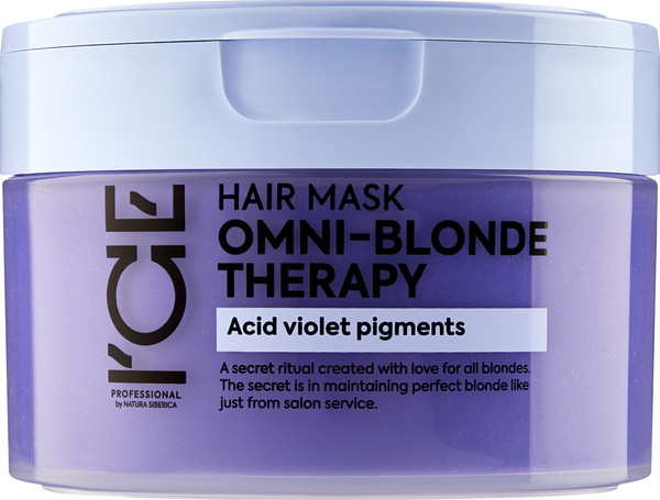 Изображение товара Тонирующая маска для волос Natura Siberica Ice By Natura Siberica Omni-Blond Therapy (200мл)
