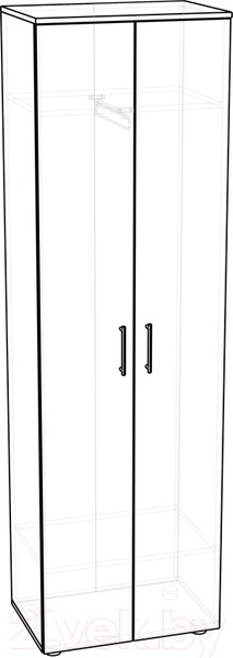 Изображение товара Шкаф Премиум ПР-7 Модуль 7 (белый/дуб крафт табачный)