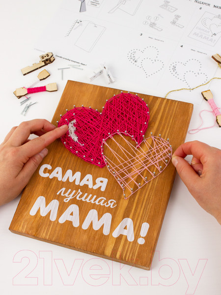 Изображение товара Набор для творчества «изонить» Woody Цвик-арт. Подарок маме / 07685