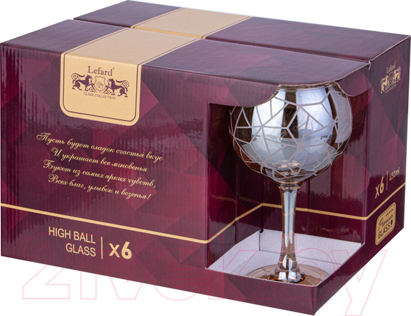 Изображение товара Набор бокалов Lefard Графика Мед / 194-954 (6шт)